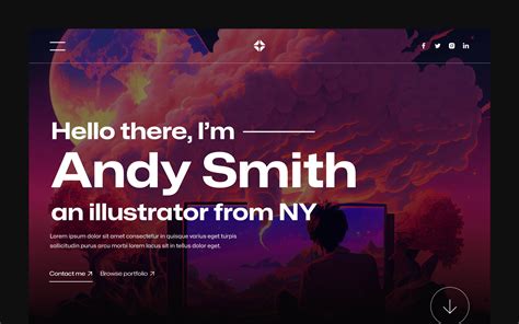 Illustration Portfolio Webflow Template Illustrator X BRIX Templates