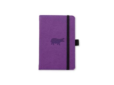 Dingbats wildlife carnet de notes a6 purple hippo ligné bloc notes