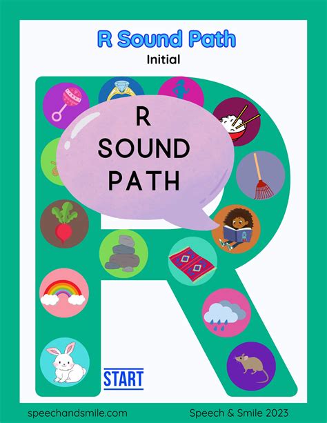 R Sound Worksheet Sound Path R Speech Therapy Articulation Games Wor Speech And Smile