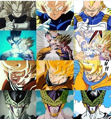 The Many Faces Of Gohan And Vegeta From Dragon Ball Zoroe