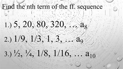 Geometric Sequence Ppt