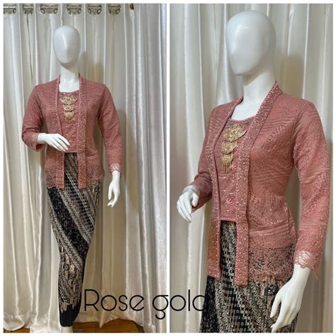 Jual Kebaya Kutubaru Brokat Blues Kebaya Brokat Kutubaru Brokat