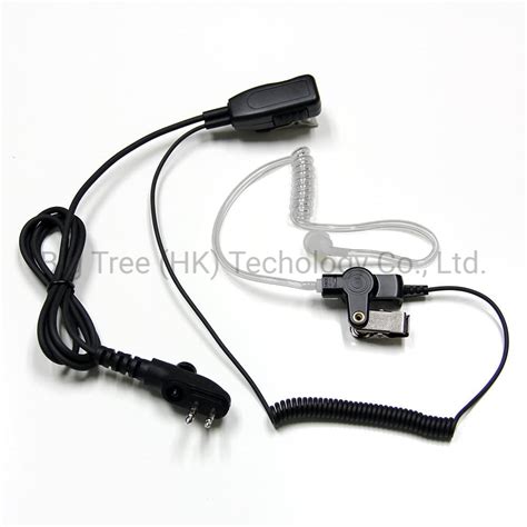 Surveillance Kit Acoustic Tube Headset With Kevlar Cable For Hyt Two