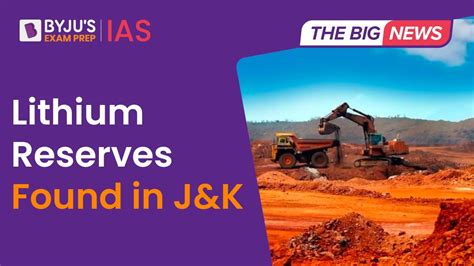 Lithium Reserves Found In Jammu Kashmir J K Lithium Deposits In