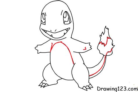 How To Draw Charmander Step By Step Easy