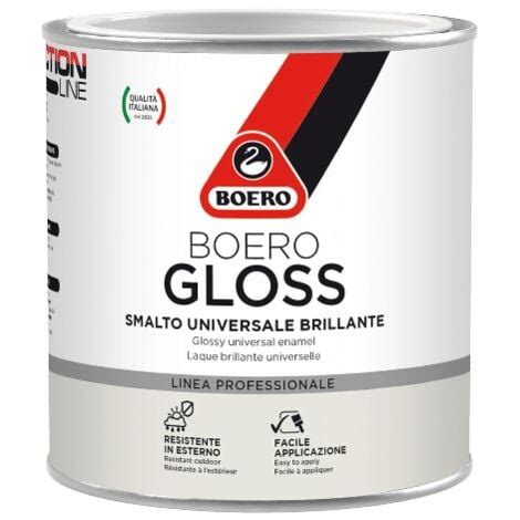 BOERO GLOSS Vernice Smalto Universale Brillante Anticorrosivo Per Ferro