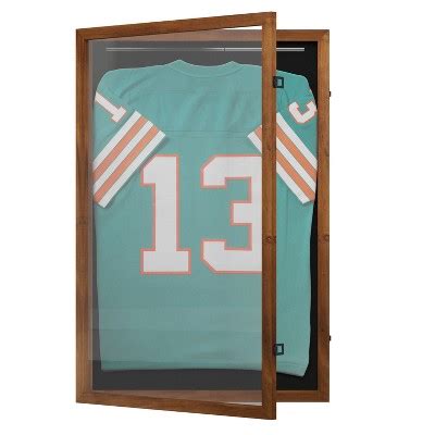 Emma And Oliver Manow Jersey Display Case 24x36 Hanger Display Solid