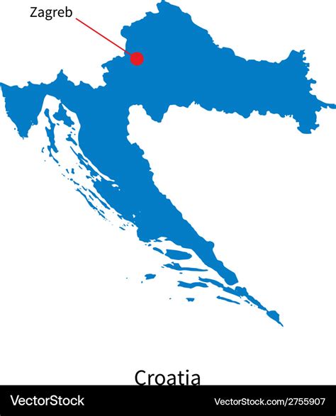 Capital Of Croatia Map | Cities And Towns Map