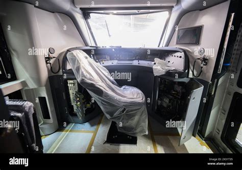 train drivers cab view  res stock photography  images alamy