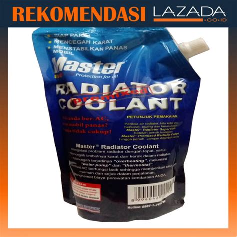 Master Premixed Radiator Coolant Air Radiator Hijau Refill Pouch 946ml