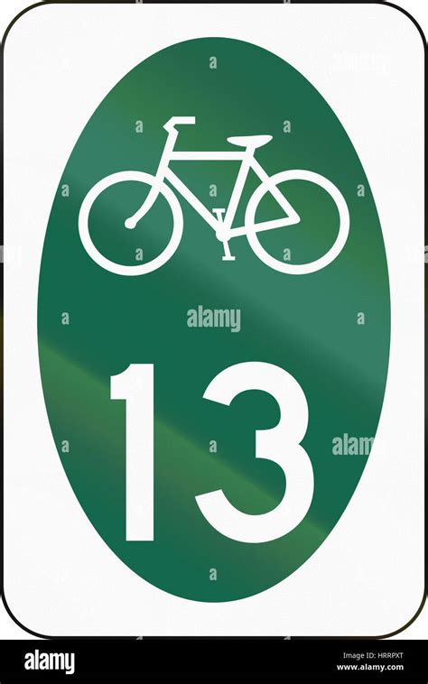 United States Mutcd Road Sign Bike Route Stock Photo Alamy