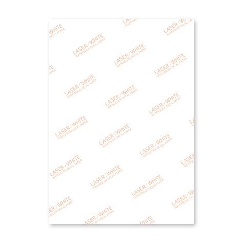 Buy Sunnyscopa Waterslide Decal Paper For Laser Printer White A