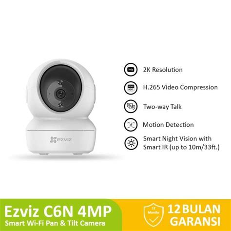 Jual Ezviz C6n Smart Wifi Pan And Tilt Ip Camera 1080p 4mp Camera Only