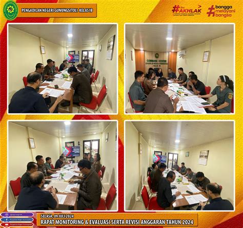 Rapat Monitoring Evaluasi Serta Revisi Anggaran Tahun 2024