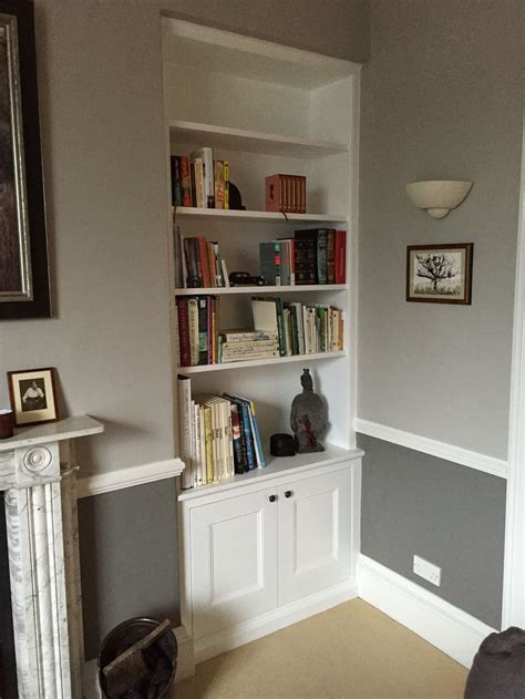 Handmade Shelving Alcove Unit And Cabinets By Oliver Hazael Bespoke