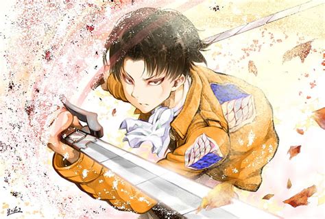 Anime Attack On Titan Levi Ackerman Sword Hd Wallpaper