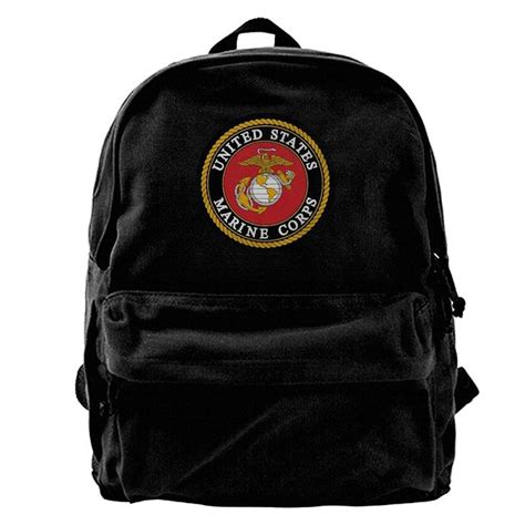 Kihoyg Usmc United States Marine Corps Logo Canvas Backpack Backpacks