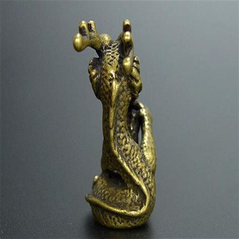 China Pure Brass Dragon Kleine Standbeeld Grandado