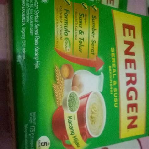 Jual Energen Sereal Dan Susu Bergizi Isi Sachet Rasa Kacang Hijau