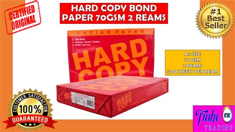 Hard Copy Bond Paper A Size Gsm Reams Lazada Ph