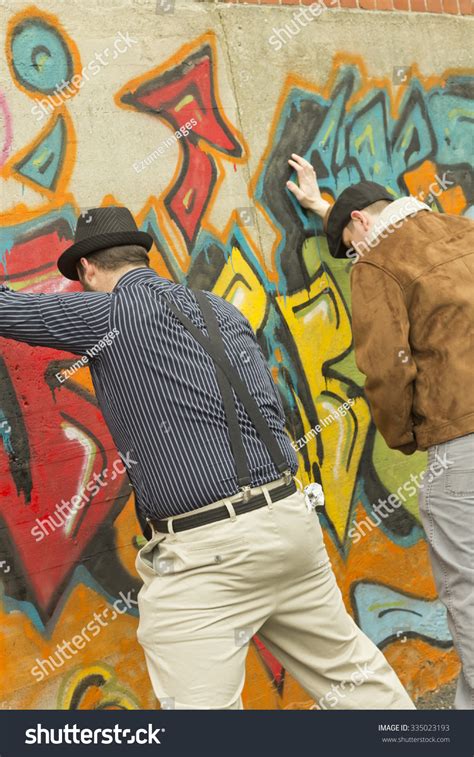 Two Stylish Men Urinating Public Alley Stock Photo Shutterstock