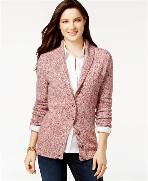 Tommy Hilfiger Shawl Collar Cardigan Sweaters Women Macys Cardigan Sweaters For Women