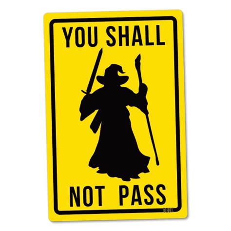 Placa Decorativa You Shall Not Pass Decoração Geek Em Promoção Ofertas Na Americanas