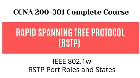 Rapid Spanning Tree Protocol RSTP IEEE 802 1w RSTP Port Roles And