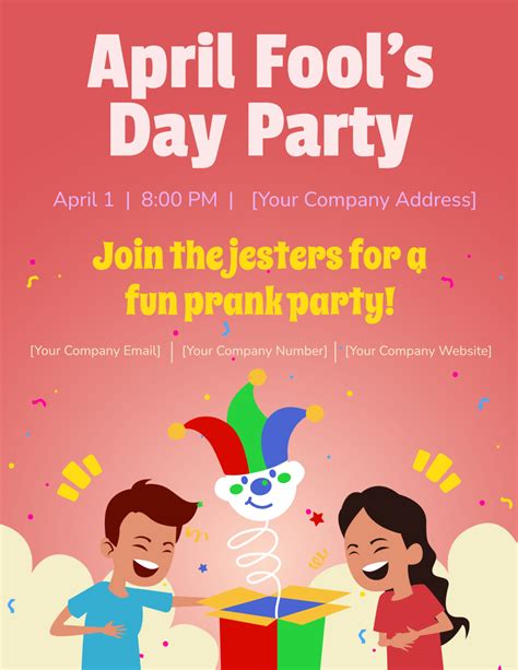 Free April Fools Day Flyer Template Edit Online And Download