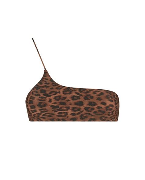 Leopard Triangle Bikini Top Ark Swimwear