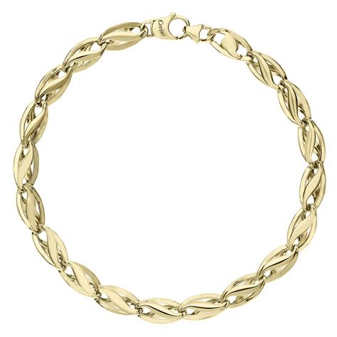 Bracciale Da Uomo In Oro Giallo Carati A Catena Piatta