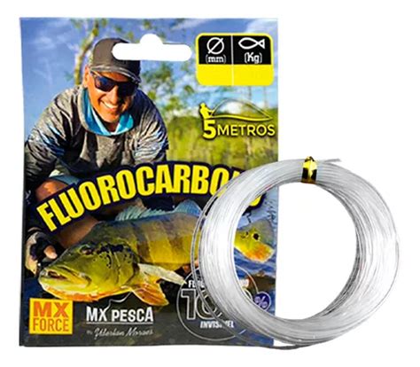 Linha Pesca Mx Force Fluorocarbono Cartela M Mm Kg Mercadolivre