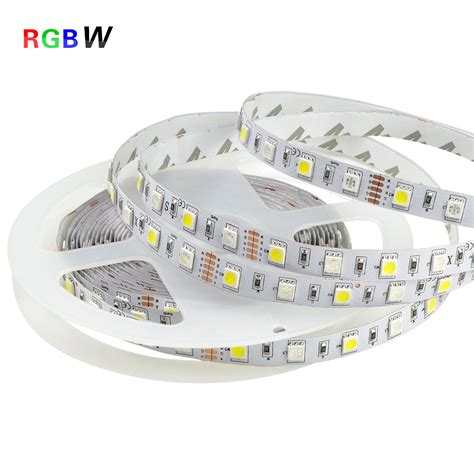 1set IP20 Waterproof IP65 RGBW RGB White RGBWW 12V 5M 5050 LED