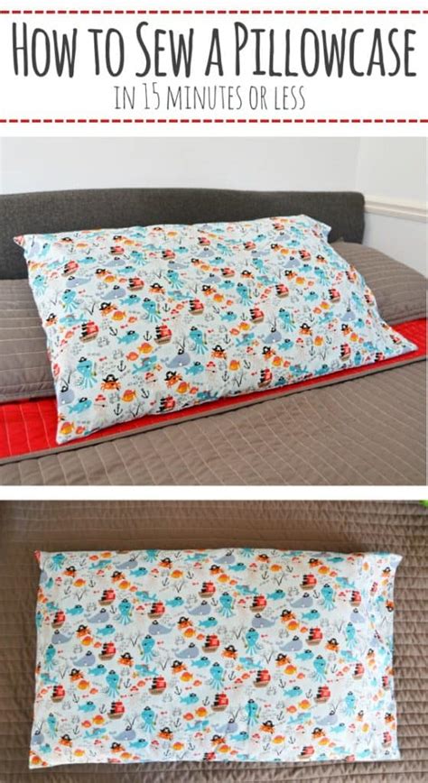 How To Sew A Pillowcase In Minutes Mary Martha Mama