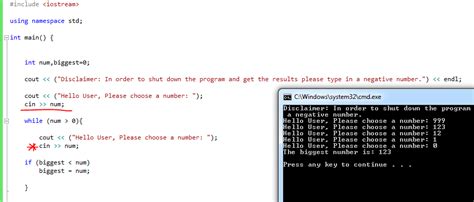 C Write A Program That Will Receive Numbers From The User Until The