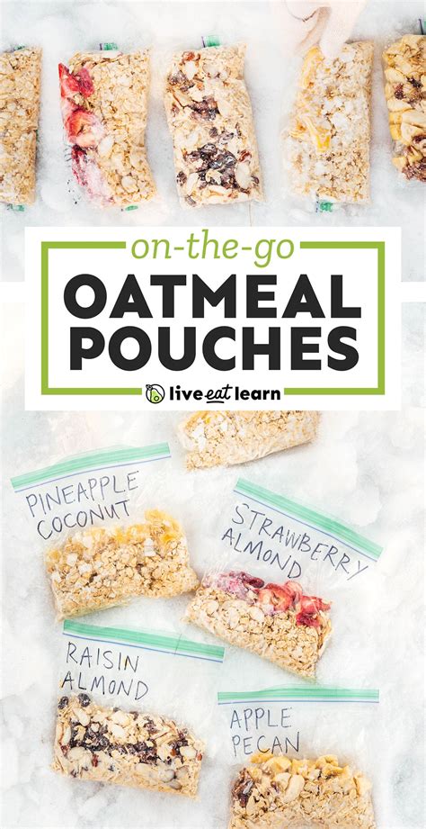 Instant Oatmeal Packs 5 Flavor Options Live Eat Learn