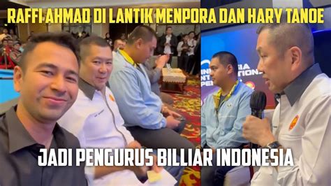 Raffi Ahmad Di Lantik Menpora Dan Hary Tanoe Jadi Ketua Bidang