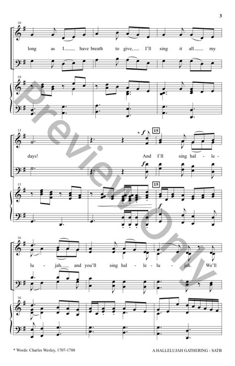 A Hallelujah Gathering Satb Arr Joseph M J W Pepper Sheet Music