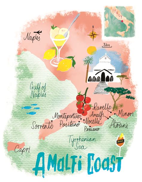 Printable Map Of Amalfi Coast Printable Word Searches