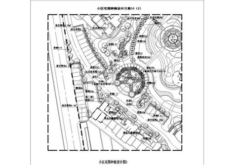 某现代多层居民小区种植规划设计cad总平面方案图（含6种方案设计）住宅小区土木在线