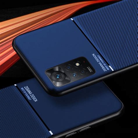 Xiaomi Redmi Note 11 Kılıf Mavi Zebana Design Silikon Kılıf