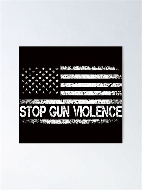 Anti Guns Enough End Gun Violence Awareness Day 2022 Poster Von