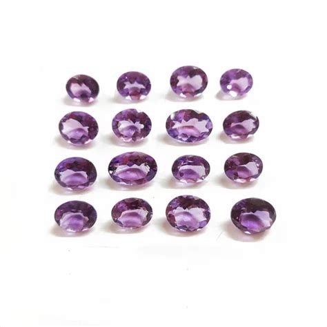 Purple Natural Amethyst Calibrated Ovals 1cts At Rs 3187 46 Carat In