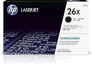 Tóner HP 26X Negro Alto rendimiento Laserjet Original CF226X Para HP