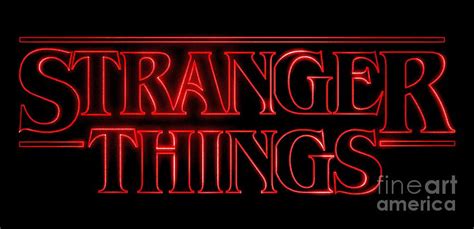 Stranger Things Light Logo Digital Art By Jackballers Fine Art America