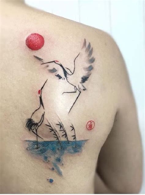 50 Adorable Crane Tattoo Ideas Nenuno Creative