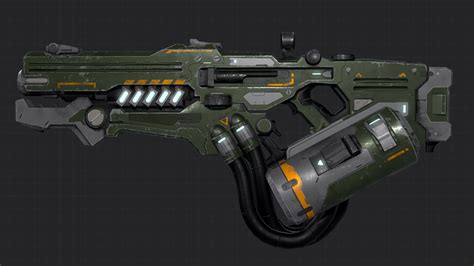 ArtStation - sci fi gun concept art