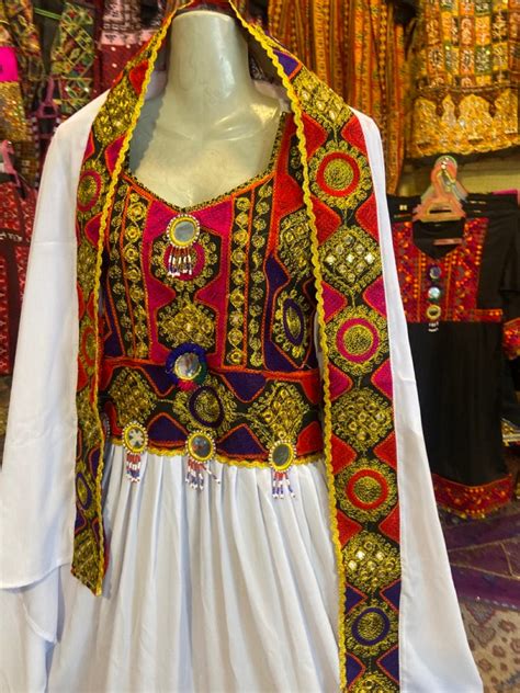 Traditional Afghani Hand Embroidered Handmade Dress Afghani Summer