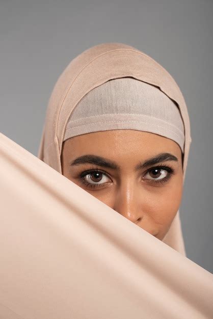 Free Photo Portrait Of Woman Wearing Hijab Isolated