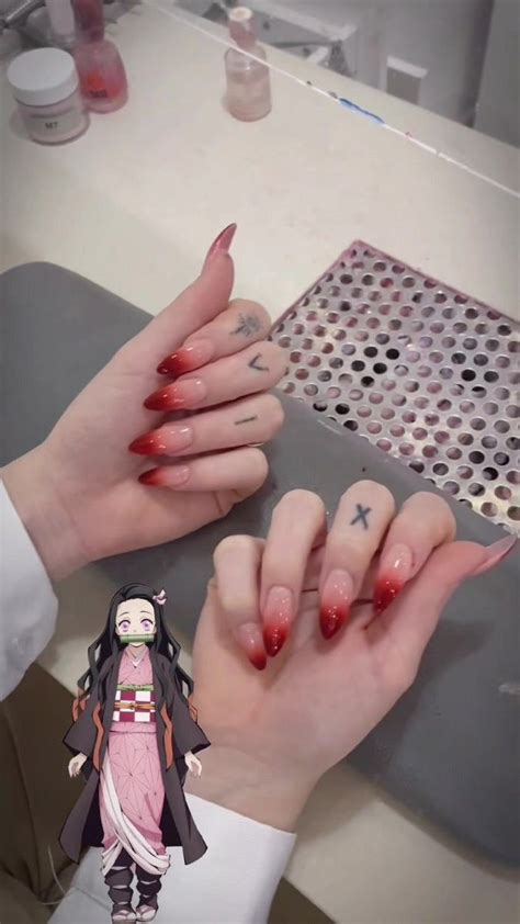 U As Nezuko Manicura De U As Manicura Manicure Dise Os Faciles